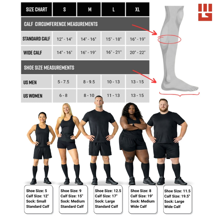 MudGear Custom First Responder Red Line Compression Sock (1 pair)