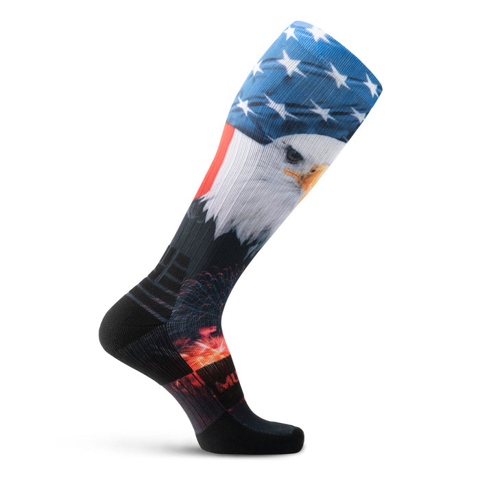 mudgear tall compression socks white for men