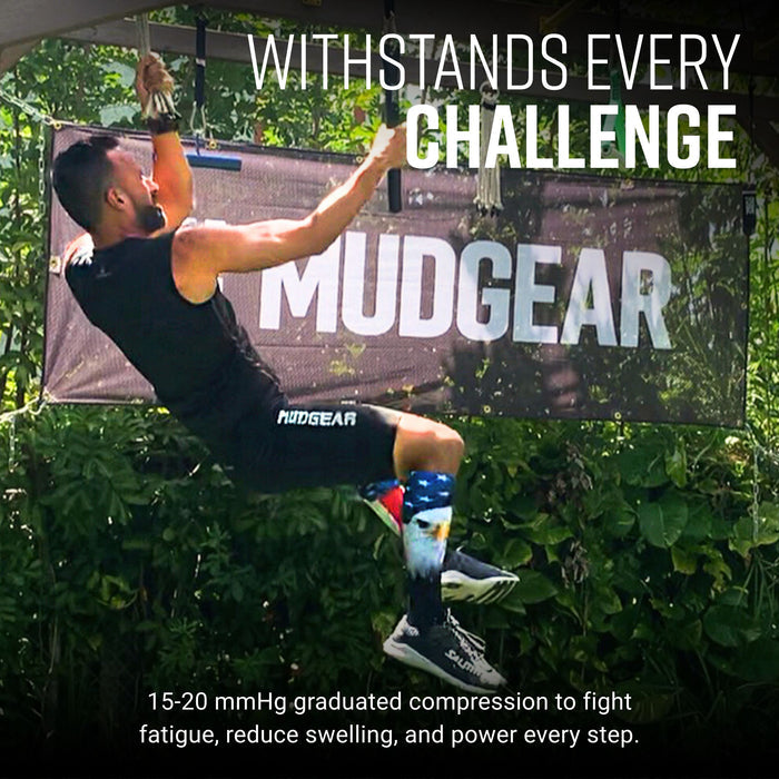 MudGear Custom USA Eagle Tall Compression Sock (1 Pair)
