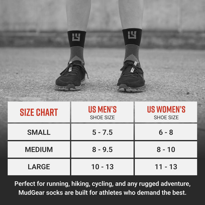 MudGear Hybrid Training Sock (RED)