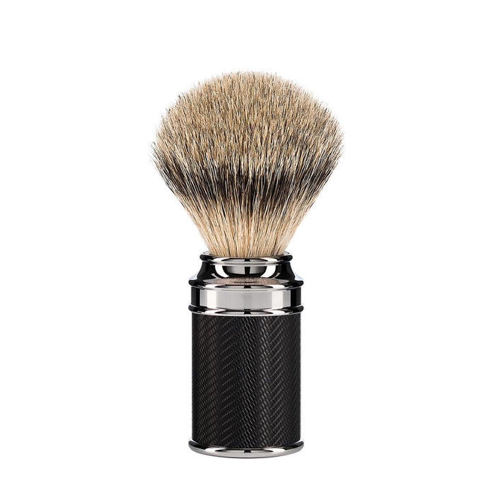 MÜHLE TRADITIONAL 3 Pc. Shaving Set, Silvertip Badger Brush & Safety Razor, Metal, Black