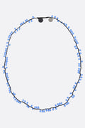 Necklace with Murano glass appliqués