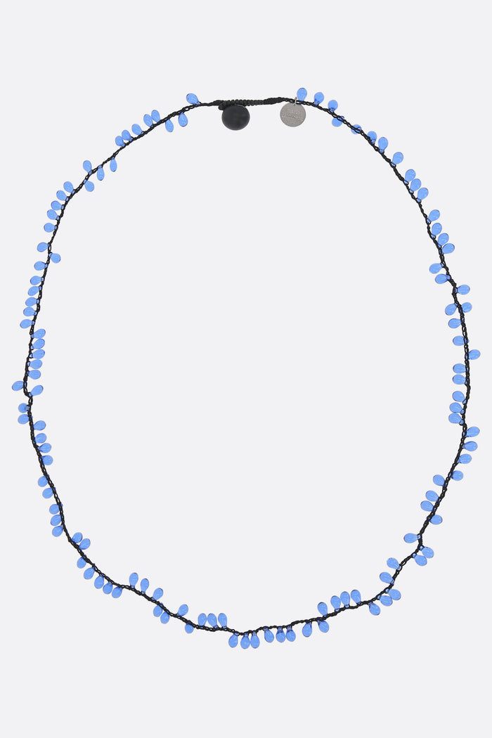 Necklace with Murano glass appliqués