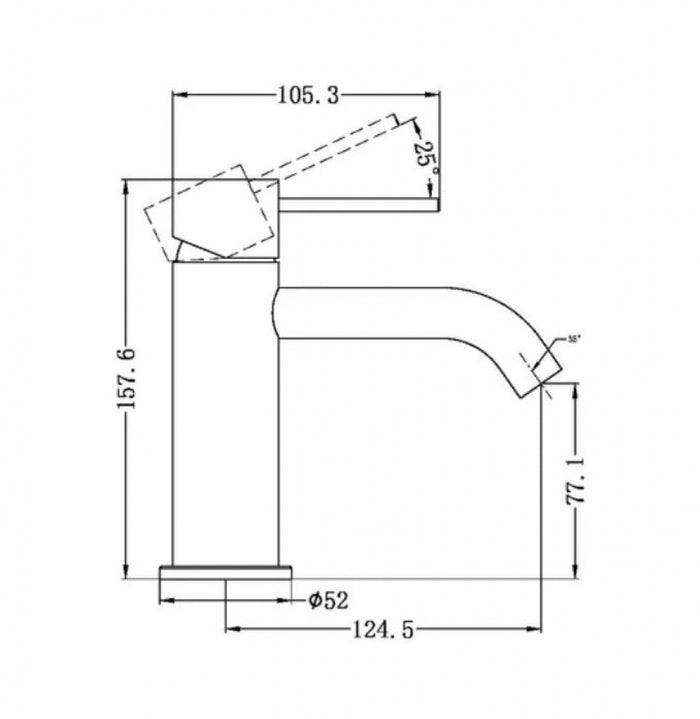 Nero Mecca NR221901 Standard Basin Mixer