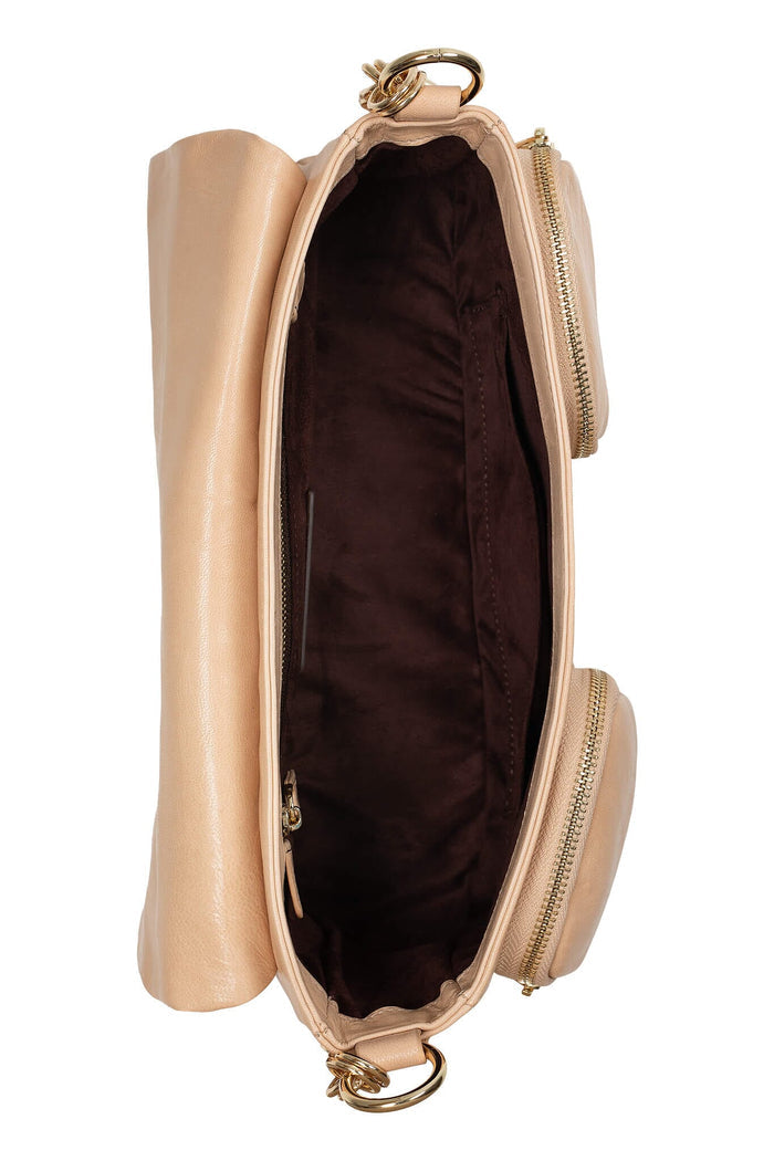 NIGHT-OUT Jeffrey Campbell Shoulder Bag Natural