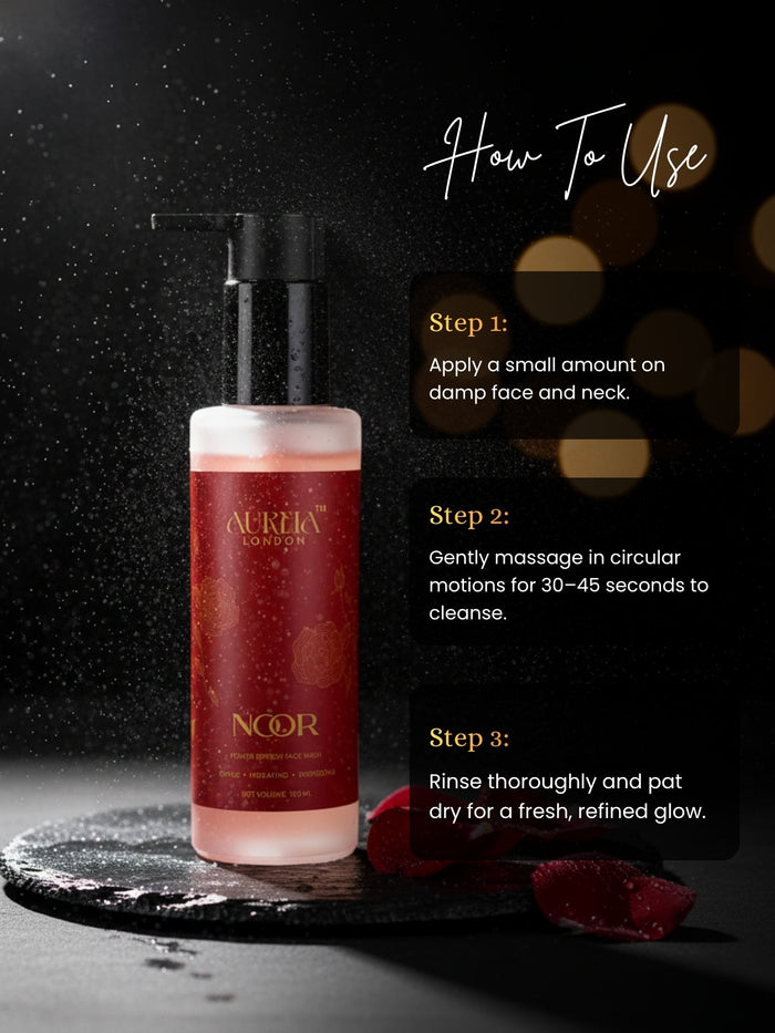 Noor Power Refresh Face Wash By Aureia London - 100ml Aureialondon