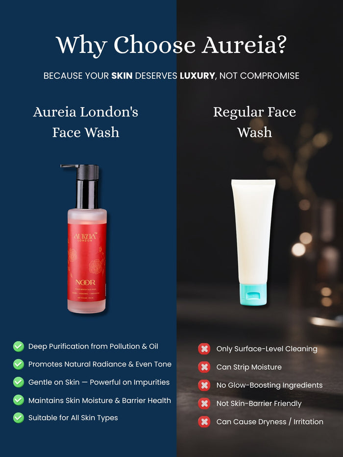 Noor Power Refresh Face Wash By Aureia London - 100ml Aureialondon