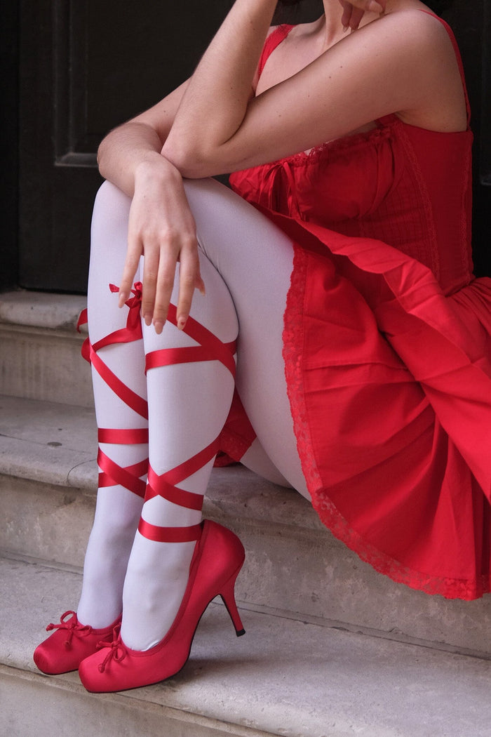 NYMPHA Jeffrey Campbell Stiletto Heel Red Satin
_hover