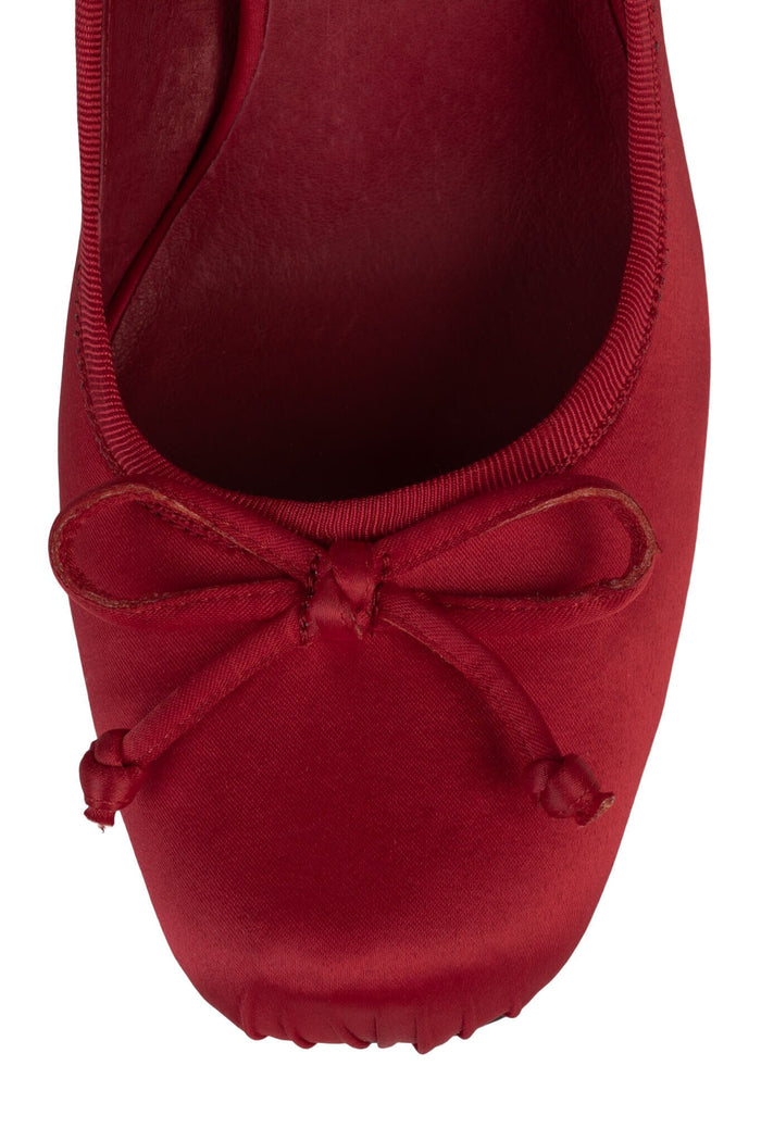NYMPHA Jeffrey Campbell Stiletto Heel Red Satin