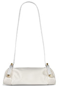 ON-SUNSET Shoulder Bag White Satin Gold