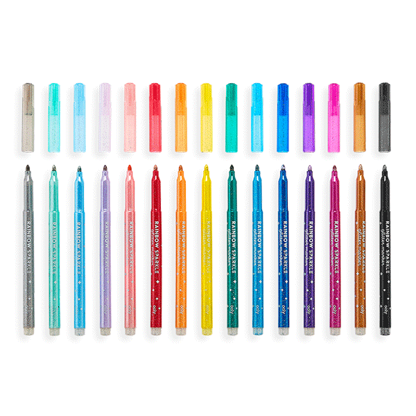 Ooly Rainbow Sparkle Glitter Markers 15 Pk