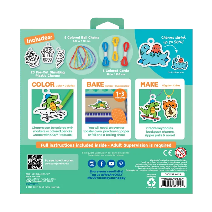 Ooly Shrink Its DIY Shrink Art Kit - Fun Friends