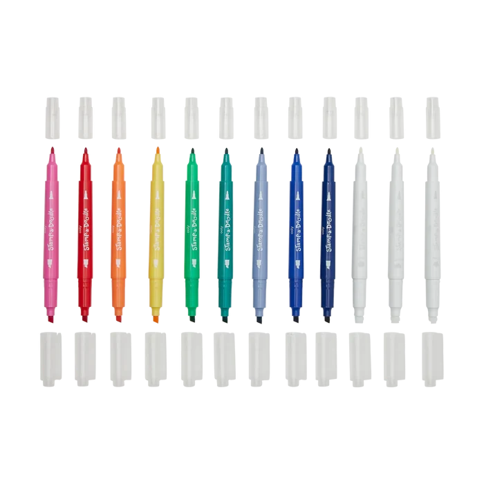 Ooly Stamp A Doodle Double Ended Markers 12 Pk