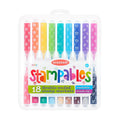 Ooly Stampables Double Ended Brush & Stamp Markers 18 Pk
