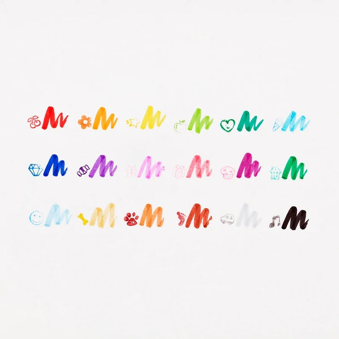 Ooly Stampables Double Ended Brush & Stamp Markers 18 Pk
