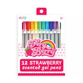 Ooly Very Berry Strawberry Scented Gel Pens 12 Pk