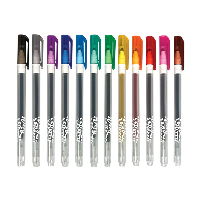 Ooly Very Berry Strawberry Scented Gel Pens 12 Pk