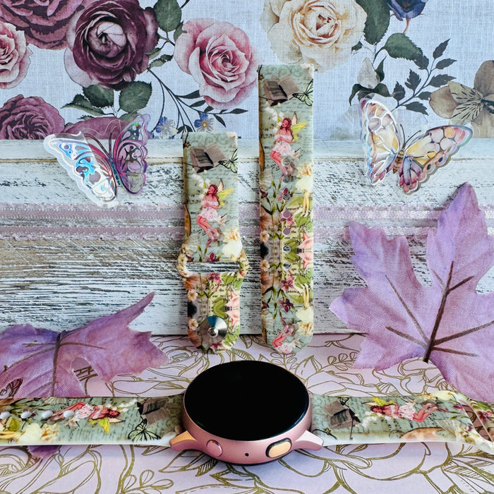 petals and pixies samsung galaxy watch band 20mm silicone quick-release