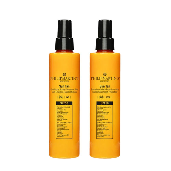 Philip Martin's Sun Tan Spf 50 - High Protection Solar Emulsion 2 Pack Set - Beauty Tribe