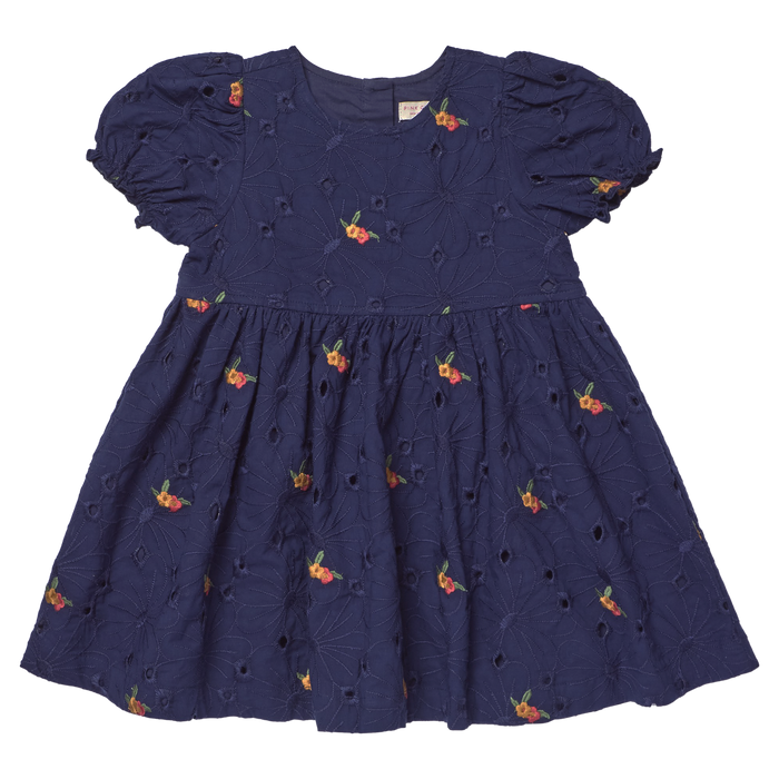 Pink Chicken Eliza Dress in Eyelet Embroidery