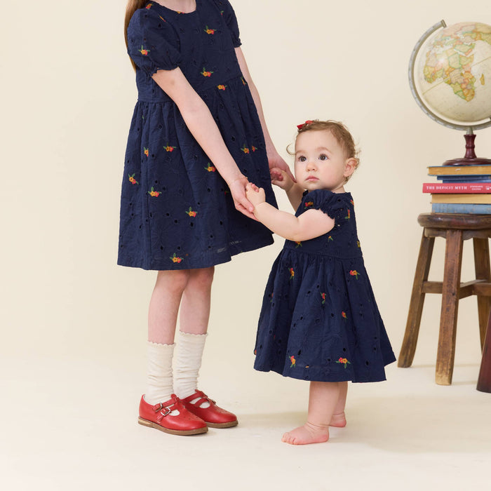 Pink Chicken Eliza Dress in Eyelet Embroidery