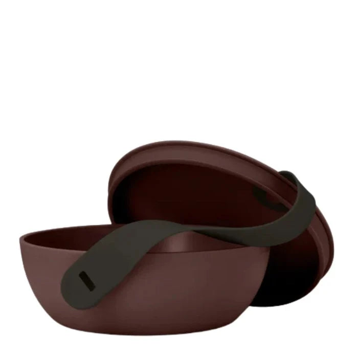 Ceramic Bowl Lunch Container with Lid & Strap - 1Ltr