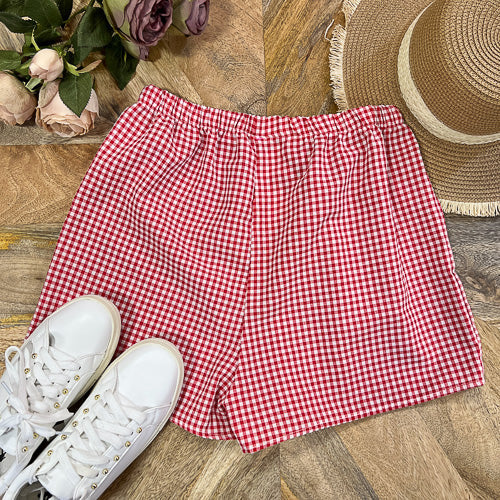 Red Gingham Boxer Shorts