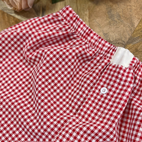 Red Gingham Boxer Shorts