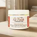 Herby ReFresh day gel jar displayed in a warm neutral interior with soft curtains and elegant minimal styling.