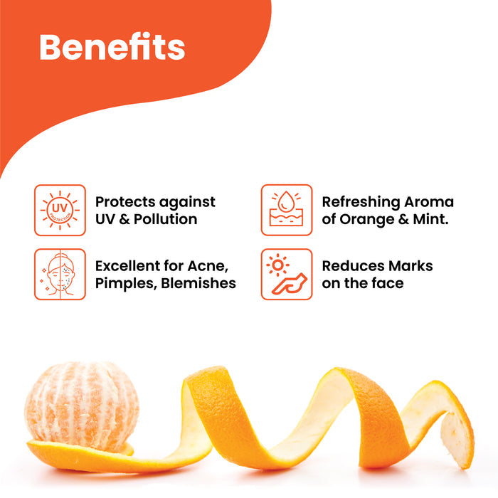 Herby ReFresh day gel benefits graphic highlighting hydration, antioxidant care and support for refreshed skin.