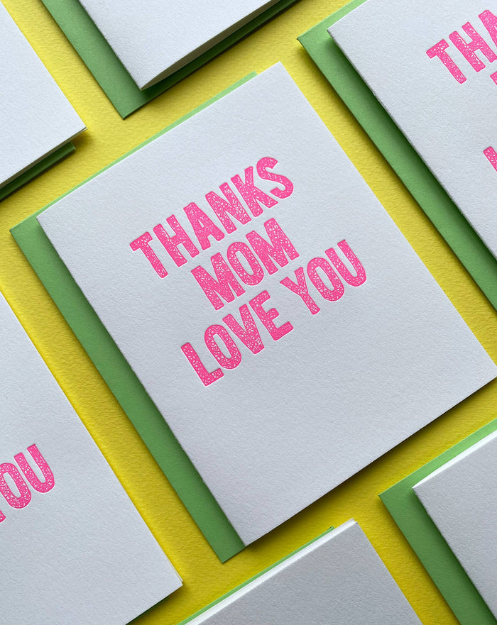 Richie Designs - Thanks Mom, Love You - mom appreciation, mother's day, thank