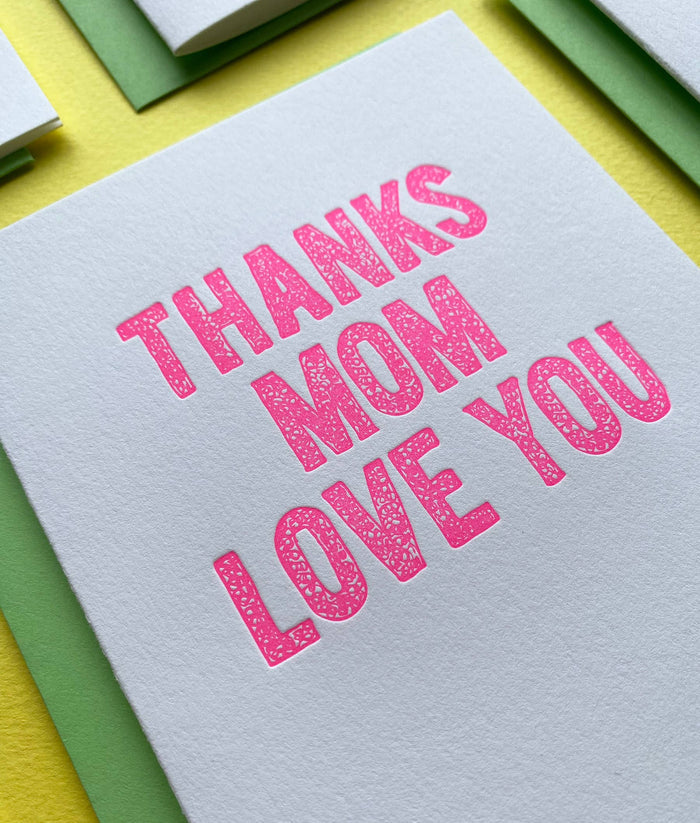 Richie Designs - Thanks Mom, Love You - mom appreciation, mother's day, thank