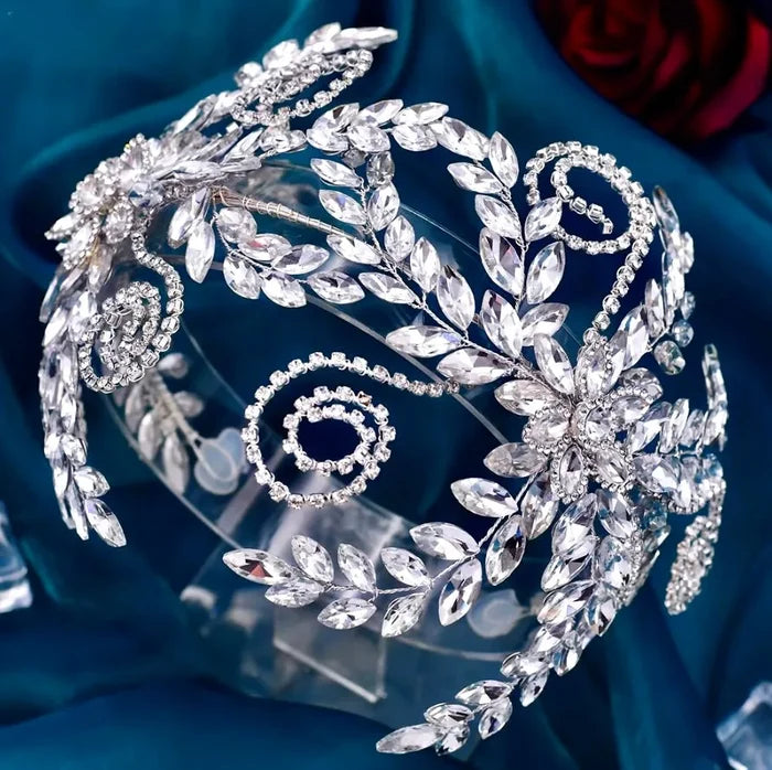 Wedding Hair Accessories - Silver Crystal Bridal Headdress