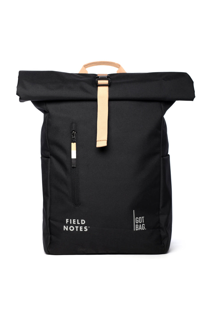 GOT BAG Rolltop Backpack Made of Ocean Plastic - Sustainable Travel Case, 100% Recycled Plastic, Water Resistant