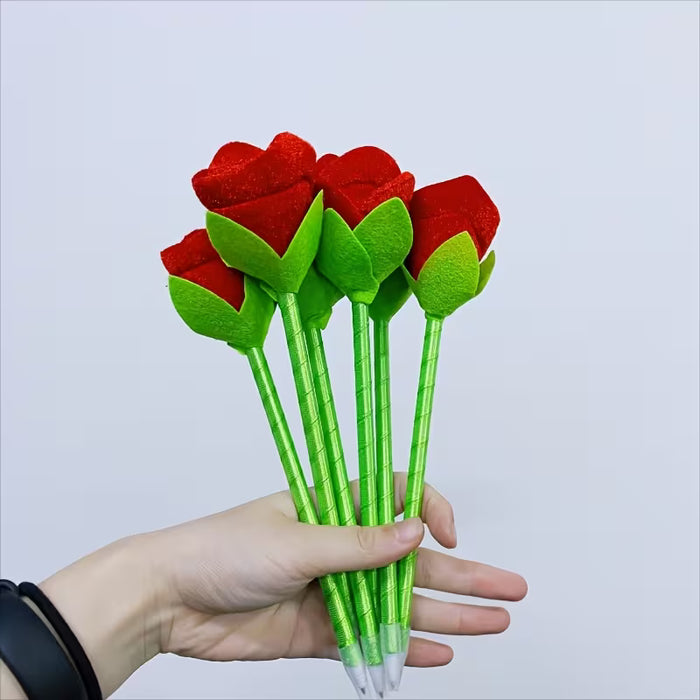 Rose Plush Ballpoint Pen