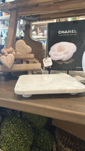 Round Edge Square footed Marble Riser - Magnolia Lane co. Home + Garden + Gift