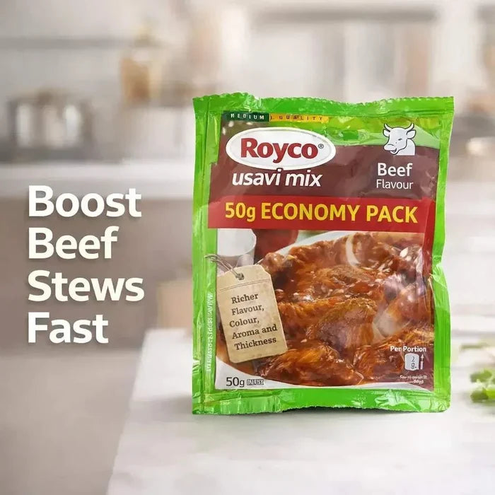 Royco Usavi Mix Beef Flavour 50g powdered seasoning for stews and gravies