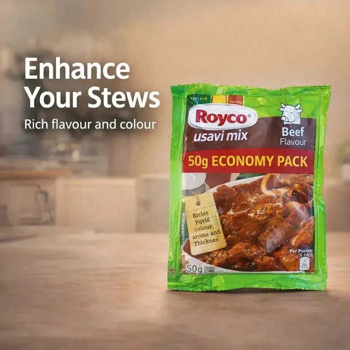 Royco Usavi Mix Beef Flavour 50g packet seasoning for stews and gravies