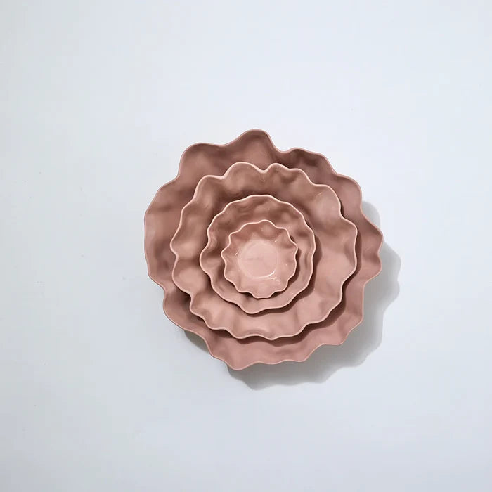RUFFLE BOWL SMALL in Icy Pink from Marmoset Found