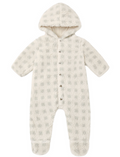 Rylee + Cru Fleece Jumpsuit in Sage Check