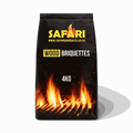 4kg bag of Safari Premium Grade Safari briquettes for slow cooking and smoking