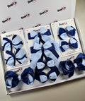 School Bow Bundle Saver - 10 Pack - Navy Blue and Bluebell - Clip