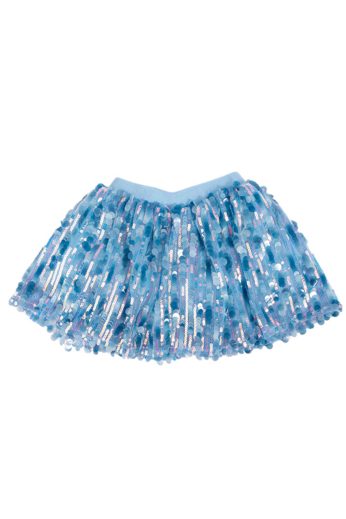 Sequins Skirt with Elastic Waistband