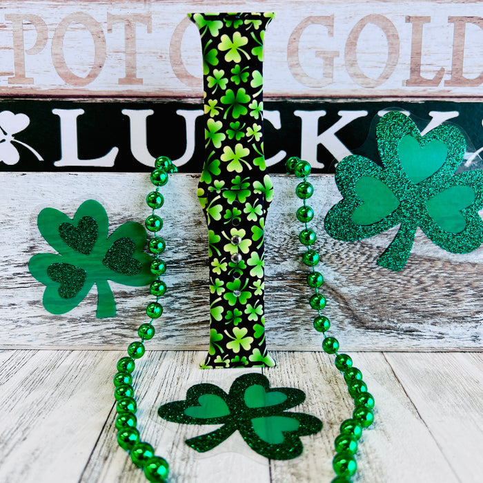 Shamrock Print Silicone Band For Apple Watch