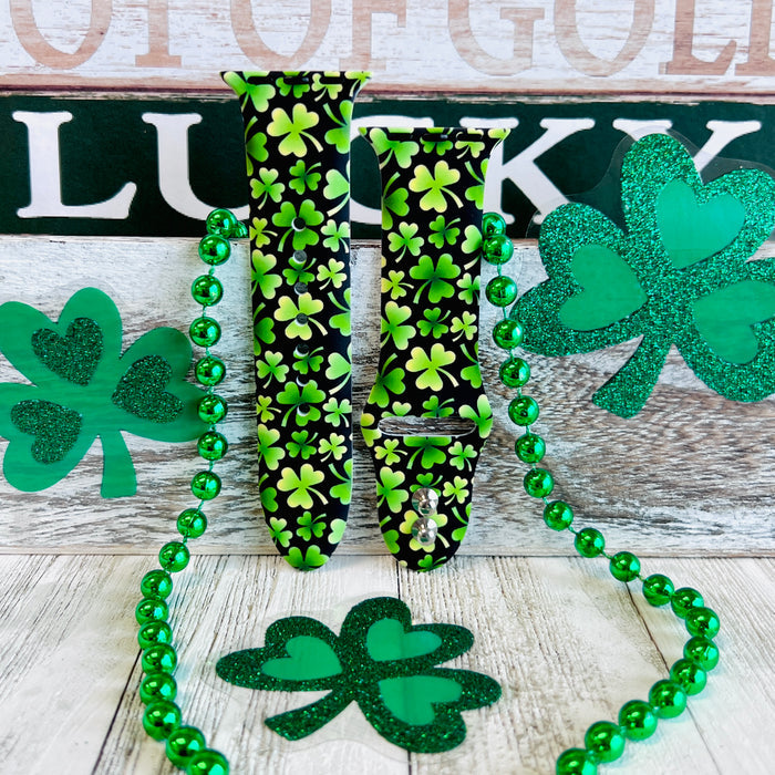 Shamrock Print Silicone Band For Apple Watch