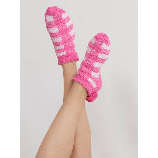 Shiraleah Chlo Home Socks in Fuschia