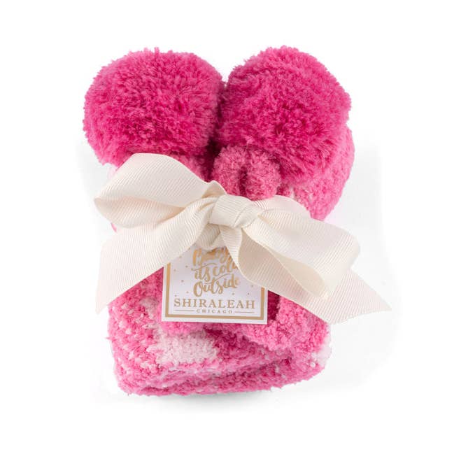 Shiraleah Chlo Home Socks in Fuschia