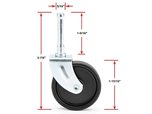 ShopVac Vacuum Replacement Metal Shank Caster (1 Caster Wheel) Part 4204200