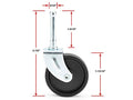 ShopVac Vacuum Replacement Metal Shank Caster (1 Caster Wheel) Part 4204200