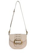 SIDE-QUEST Jeffrey Campbell Messenger Bag Ivory Nubuck